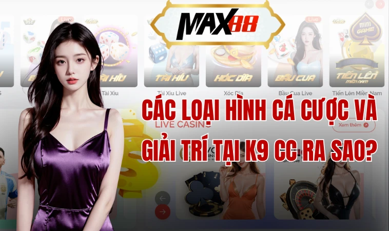 Các loại hình cá cược và giải trí tại K9 cc ra sao?